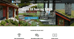 Desktop Screenshot of heimdalnaturstein.no